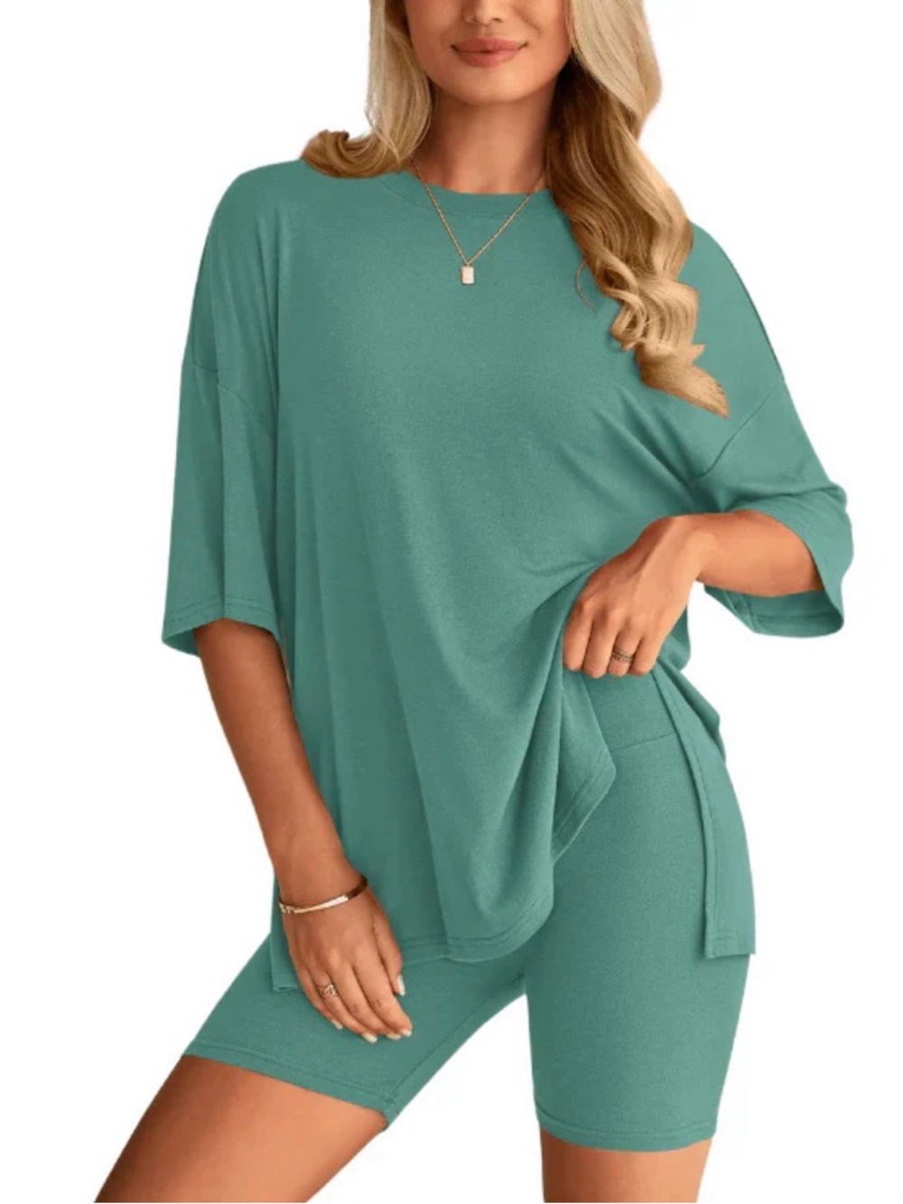 Women's Relaxed Teal Set